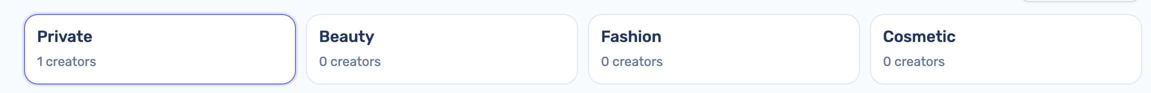 Create creator groups workflow