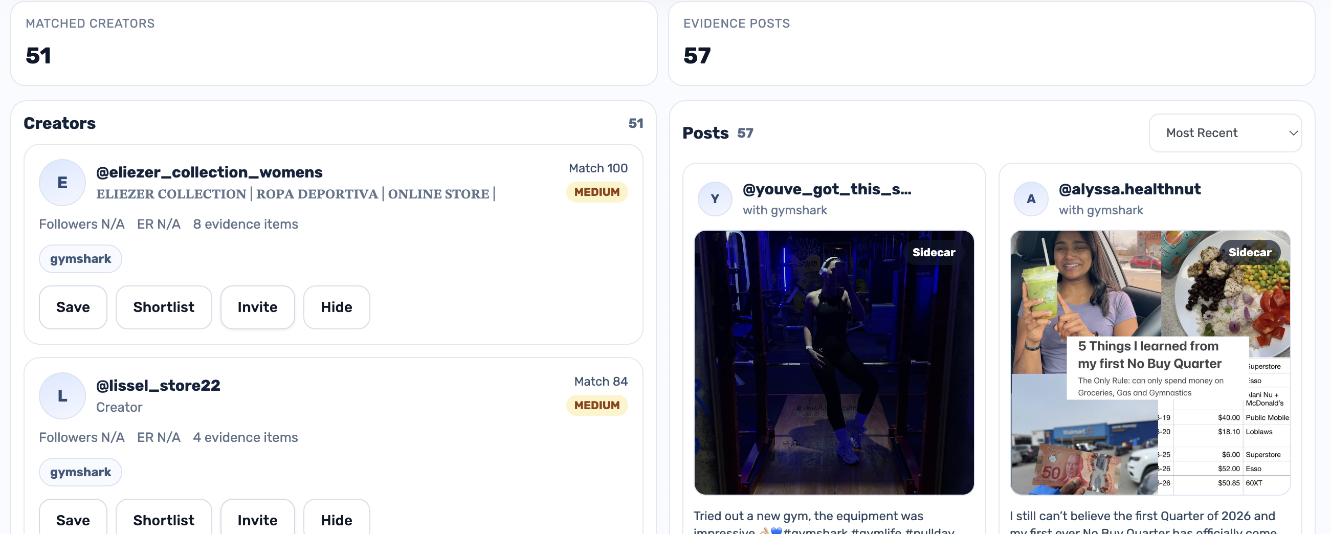 Competitor trend insights